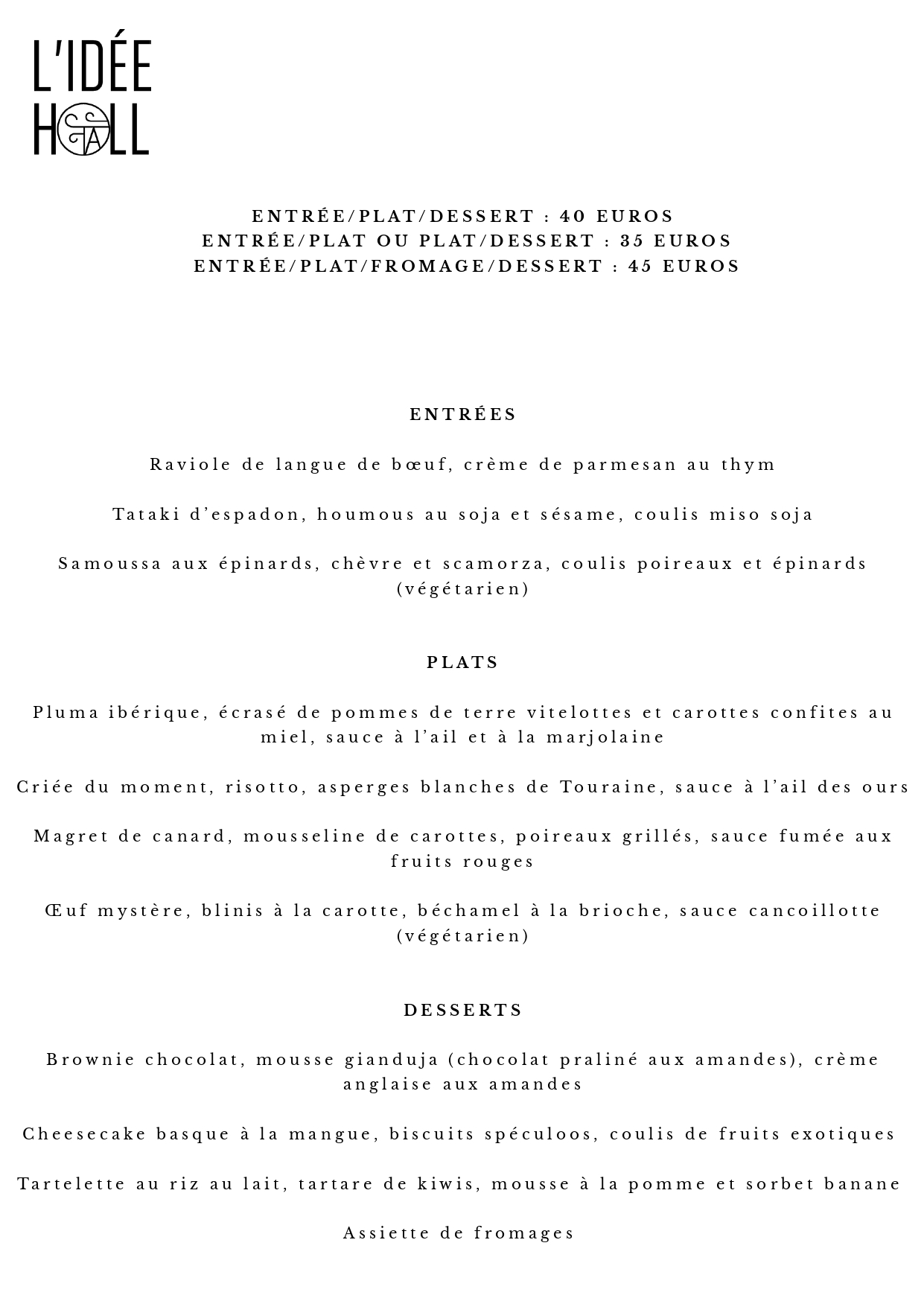 Menu L'idée Hall avril 2026_page-0001 Cave à vin à Tours